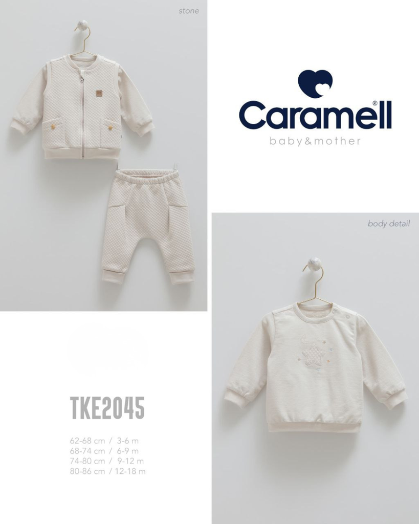 Stone Quilted Baby Set (3-6 M)