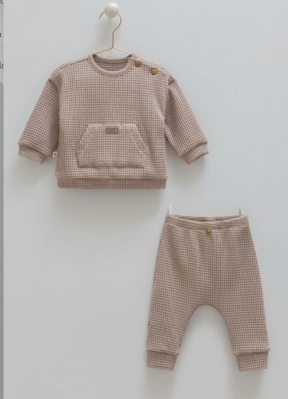 Caramell Soft Teddy 2-Piece Set
